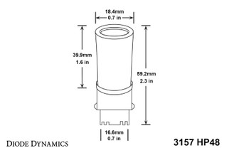Diode Dynamics 3157 LED Bulb HP48 LED - Amber (Pair)