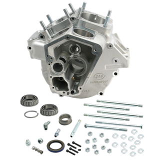 S&S Cycle 70-84 BT w/ Stock Bore Super Stock Alternator Style Crankcase - Natural