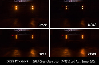 Diode Dynamics 7443 LED Bulb HP24 LED - Cool - White Switchback Set of 4