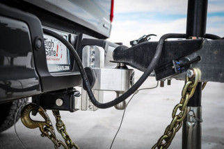 Weigh Safe 180 Hitch 8in Drop Hitch & 2in Shank (10K/12.5K GTWR) w/WS05 - Aluminum