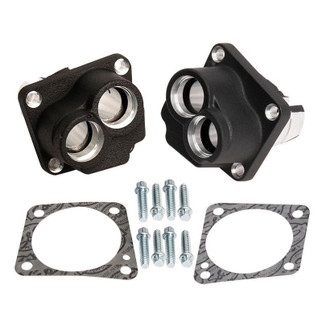 S&S Cycle 84-99 BT Cast Tappet Guide Set - Wrinkle Black