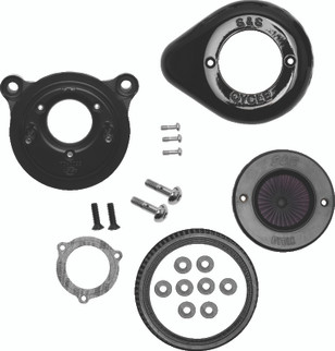 S&S Cycle 08-16 Touring/16-17 Softail Models Stealth Air Stinger Kit w/ Gloss Black Teardrop