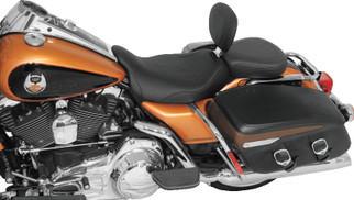 Mustang 08-21 Harley Electra Glide Std, Rd Glide, Rd King, Str Glide Touring Solo Seat -Black