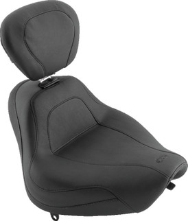 Mustang 18-21 Harley Fat Bob Wide Tripper Solo Seat Diamond Stitch - Brown