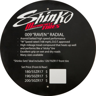 Tire Display Sign 009 Raven