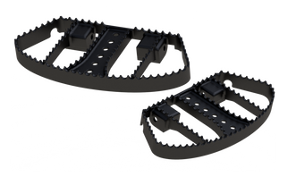 Burly Brand MX Floorboards - Black