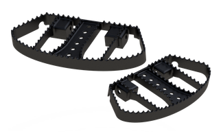 Burly Brand MX Passenger Boards - Black