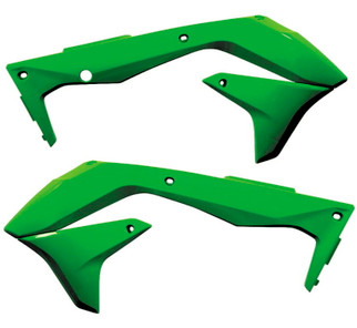 Acerbis 16-18 Kawasaki KX450F Radiator Shroud - Green