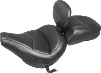 Mustang 08-20 Harley Electra Glide,Rd Glide,Rd King Tripper Fastback 1PC Seat w/Diam Stitch- Black