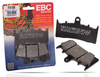 EBC 73-78 Harley-Davidson Sportster XLH/XLCH Rivet Type Rear Right FA-SFA-TT-X Brake Pads