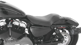 Mustang 04-21 Harley Sportster 3.3 GAL Tripper Solo Seat - Black