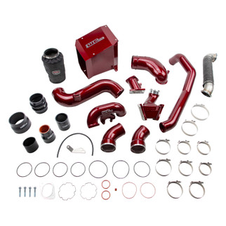 Wehrli 07.5-2010 Chevrolet 6.6L Duramax LMM Stage 3 High Flow Bundle Kit - Candy Red