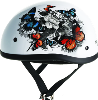 Skid Lids White Rose Original Helmet - Small