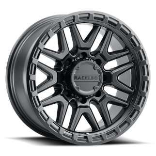 Raceline 953B Krank 18x9in / 8x165.1 BP / -12mm Offset / 125.2mm Bore - Satin Black Wheel