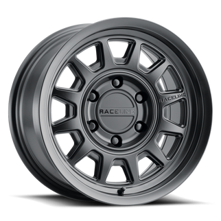 Raceline 952B Aero 17x8.5in / 6x120 BP / 0mm Offset / 78.1mm Bore - Satin Black Wheel