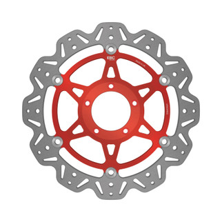 EBC 04-06 Ducati 749 Dark Monoposto/Biposto Front Left/Right Vee Floating Red Rotor