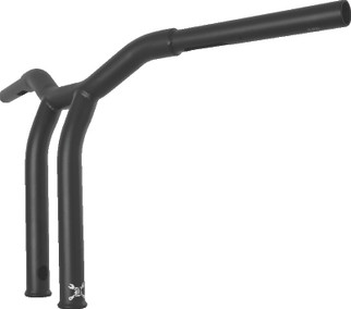 Burly Brand Dominator Raked Bar 12in - Matte Black