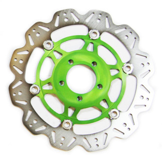 EBC 96-05 Kawasaki ZZR 600 ZX 600 Front Left/Right Vee Floating Green Rotor