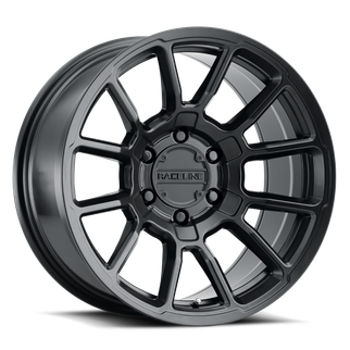Raceline 950B Gauge 17x8.5in / 5x150 BP / 0mm Offset / 110.3mm Bore - Satin Black Wheel