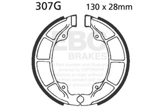 EBC 1965 Honda CL 125 A Scrambler Twin Rear Left Sintered R/HH Brake Pads