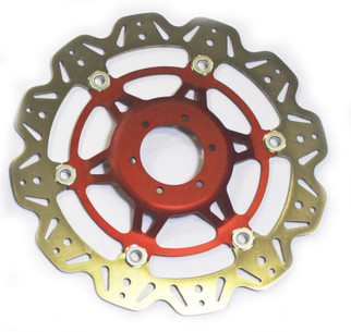 EBC 98-99 Honda CBR 900 RR Fireblade Front Left/Right Vee Floating Red Rotor