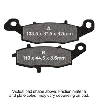 EBC 01-04 Suzuki VL 800 Intruder Volusia Front Left/Right Semi-Sintered Vee Brake Pads