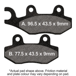 EBC 96-97 Honda CMX 250 C Rebel Front Left Sintered HH/R Brake Pads