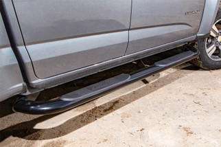 Dee Zee 09-2022 Dodge/Ram Ram Tubes - 4In Oval Black Steel QuadCab