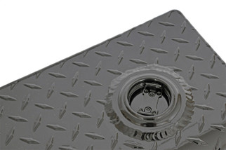 Dee Zee Universal Tanks - Long Rectangle Black-Tread Aluminum