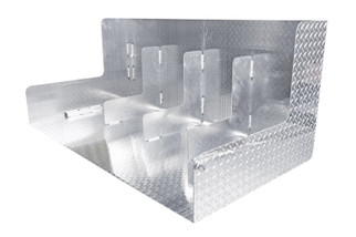 Dee Zee Universal Tanks - Auxiliary Short Rectangle Brite-Tread Aluminum