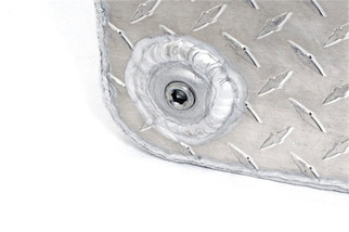 Dee Zee Universal Tanks - Auxiliary Short Rectangle Brite-Tread Aluminum
