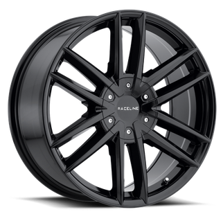 Raceline 158B Impulse 18x8in / 6x139.7/6x135 BP / 35mm Offset / 106.1mm Bore - Gloss Black Wheel