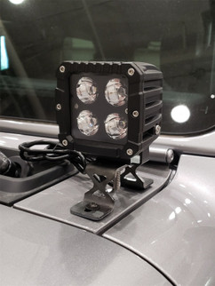 Dee Zee 18-23 Jeep JL Cowl Single Cube Light Bracket