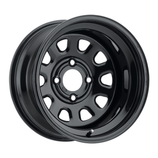 ITP Delta Steel 14x7 / 4x110 BP / 5+2 Offset Black Wheel