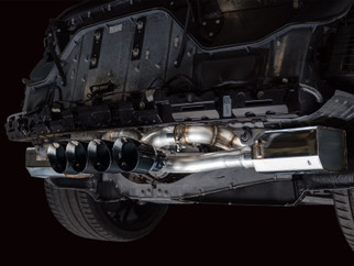 AWE Tuning 2023 C8 Corvette Z06 SwitchPath Cat-Back Exhaust - Diamond Black Tips