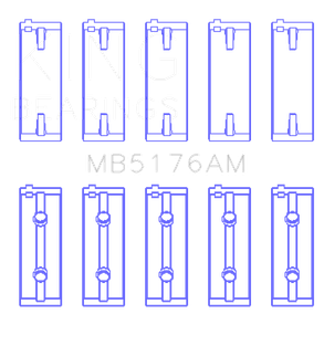 King Engine Bearings Mitsubishi 4G93 SOHC (Size STD) Main Bearing Set