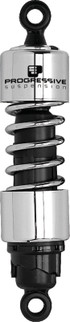 Progressive Harley-Davidson 412 Series Shocks 12.5in - Chrome