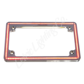 Letric Lighting 18+ HD Softail Perfect Plate Light License Plate Frame Chrome