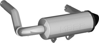 Single Slip-on System W/ 5" Performance Muffler Blk Tip