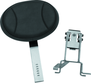 Kuryakyn Plug-N-Go Driver Backrest 14-Up Indian Black Pad, Chrome