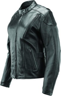 Kuryakyn Leather By River Road Race Leather Jacket Black Womens - Small