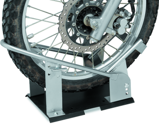 BikeMaster Heavy Duty Wheel Chock - Silver