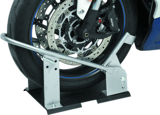 BikeMaster Heavy Duty Wheel Chock - Silver
