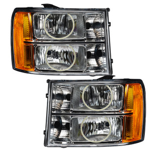 Oracle Lighting 07-13 GMC Sierra Pre-Assembled LED Halo Headlights -UV/Purple