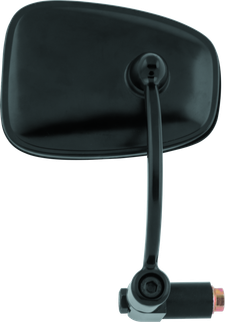 BikeMaster Semi-Retractable Barend Mirrors 7/8in & 1in Bars - Each - Black