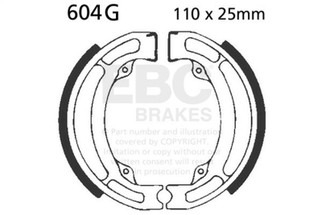 EBC 03-06 Kawasaki KLX 125 A Front Left/Right Sintered HH Brake Pads