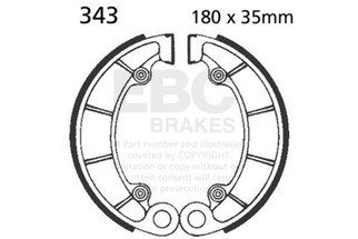 EBC 86-89 Honda TRX 350 Fourtrax Foreman Rear Left FA-SFA-TT-X Brake Pads