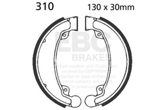 EBC 79-85 Honda ATC 70 Rear Left FA-SFA-TT-X Brake Pads