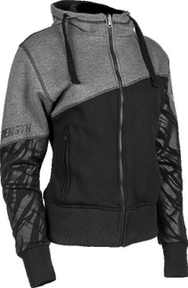 Speed and Strength Cat Outa Hell Hoody Grey/Black Womens - XS