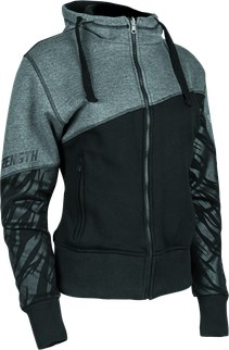 Speed and Strength Cat Outa Hell Hoody Grey/Black Womens - 4XL